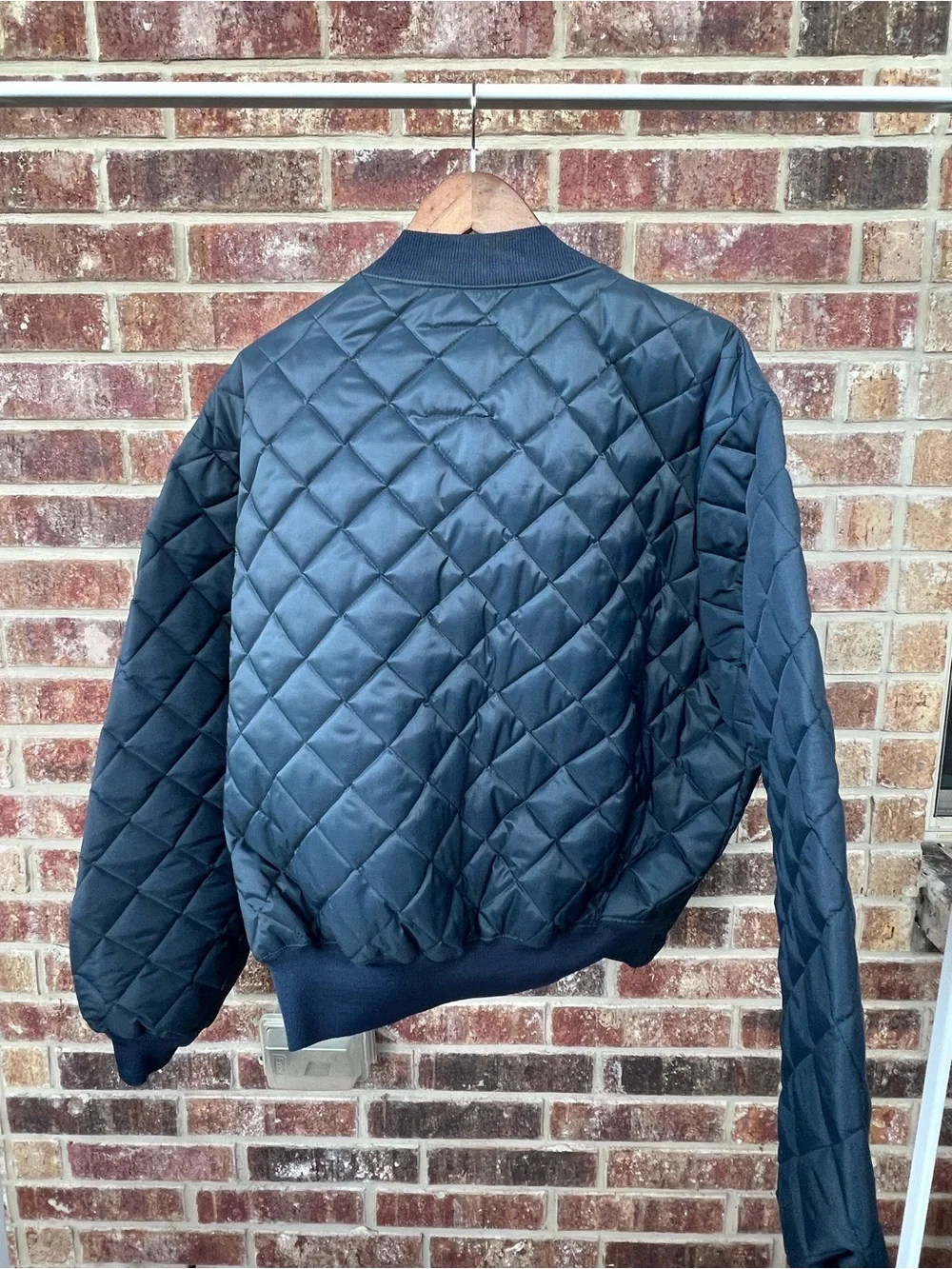 Vintage Horace Small Quilted Bomber Jacket Liner Made in USA